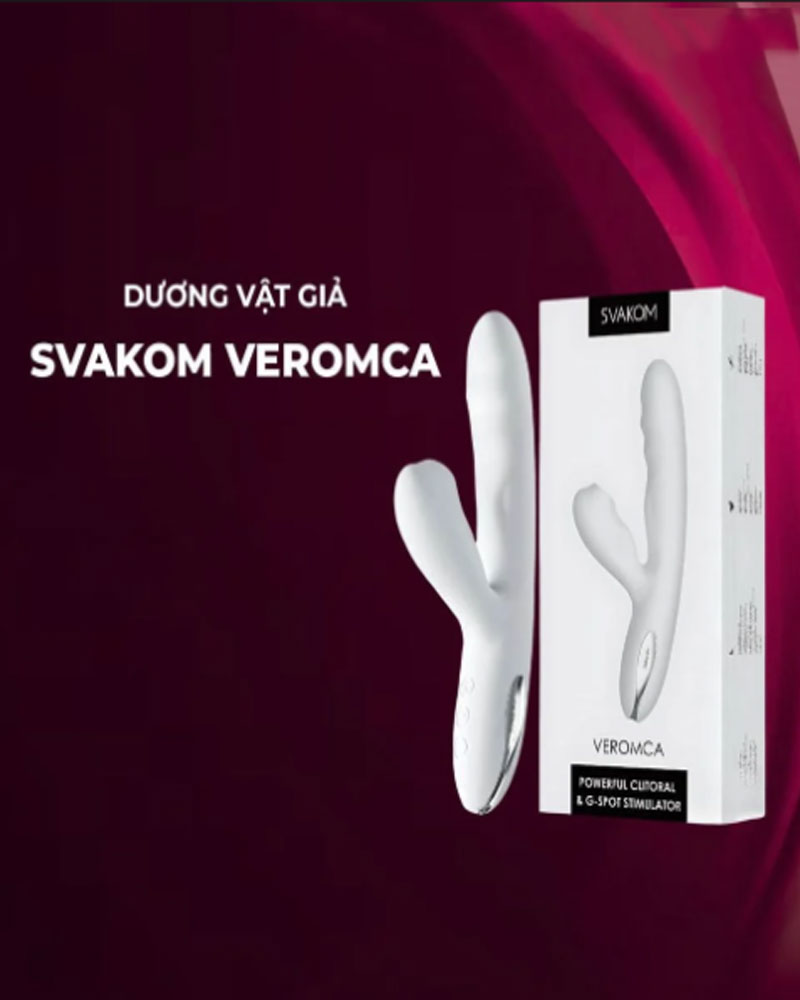 Dương Vật 2 Đầu Rung Hút Đẩy Svakom Veromca