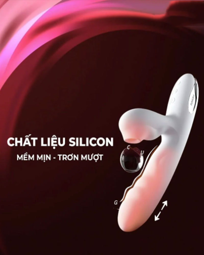 Dương Vật 2 Đầu Rung Hút Đẩy Svakom Veromca