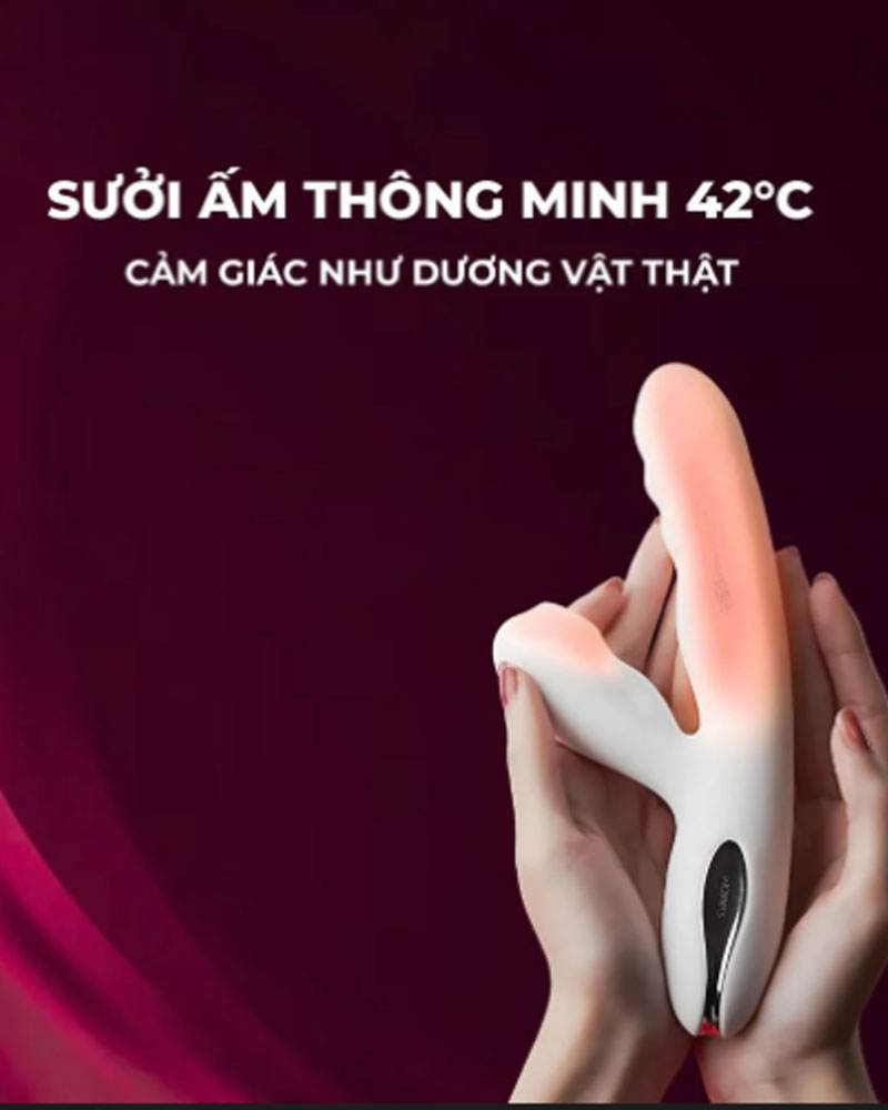 Dương Vật 2 Đầu Rung Hút Đẩy Svakom Veromca