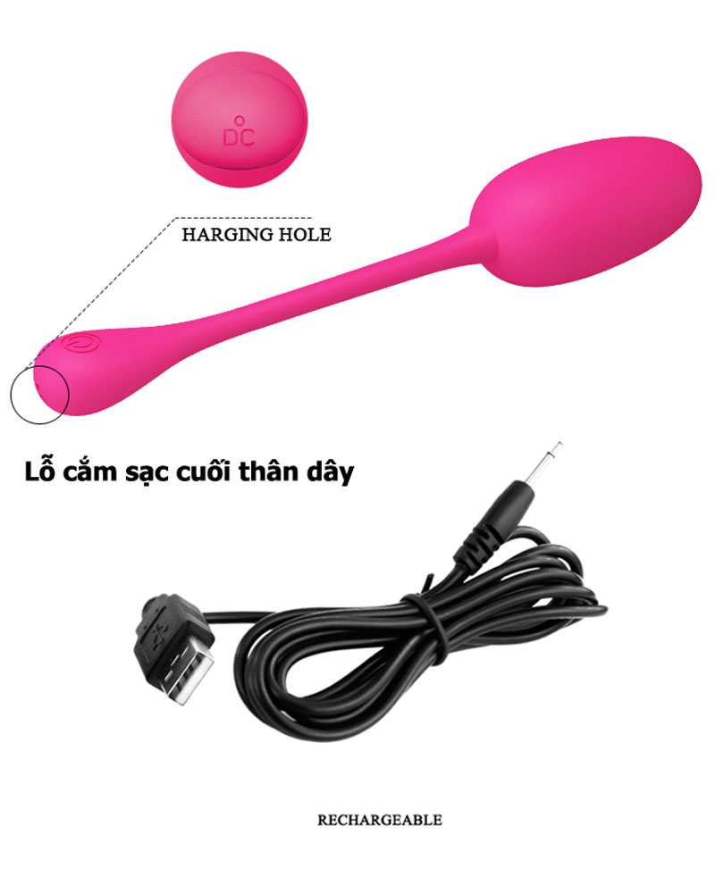 Trứng Rung Siêu Mềm 12 Chế Độ Prettylove Knucker