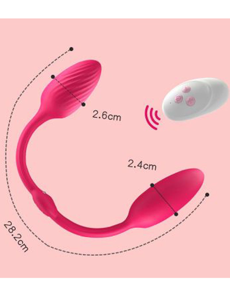 Trứng Rung Tình Yêu 2 Đầu Điều Khiển Từ Xa – 10 Tần Số Rung