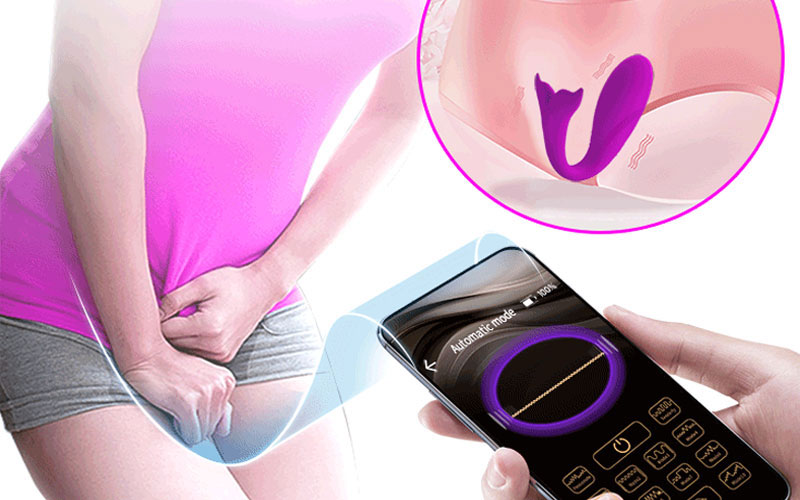 Trứng Rung Cá Heo Kết Nối Bluetooth Từ Xa Pretty Love – 12 Chế Độ Rung