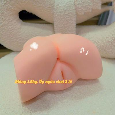 (HN) Mông silicon 1,5kg úp ngửa chơi 2 lỗ