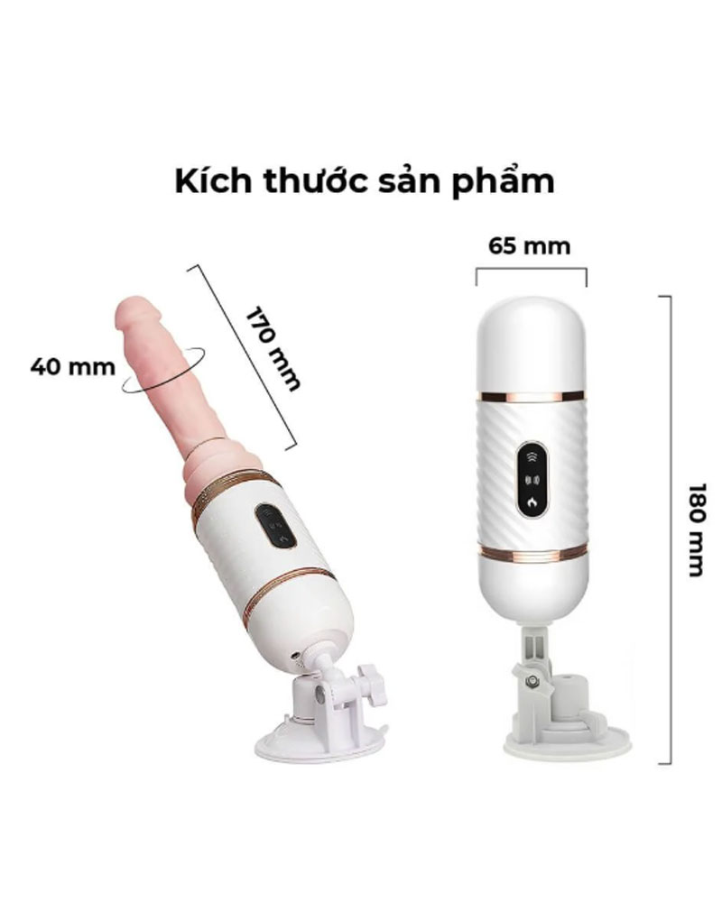 Dương vật giả gắn tường Dibe Cyclone Fire đa chức năng
