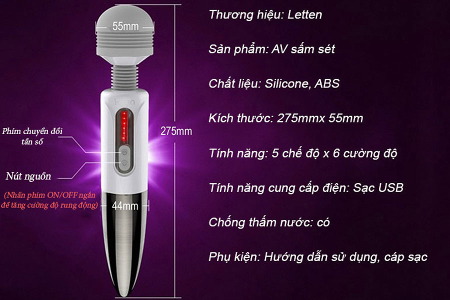 Chày rung siêu khủng Leten