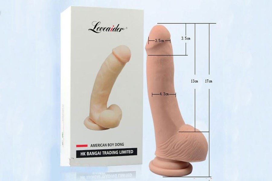 dương vật giả hít tường siêu mềm Loveaider